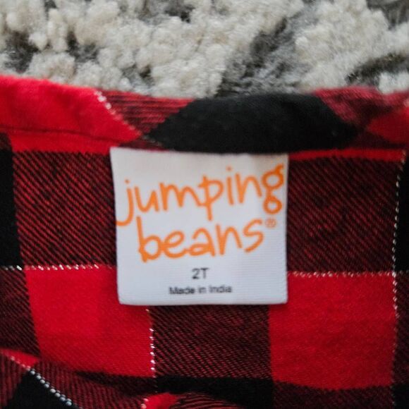 3/$15 Jumping Beans Toddler Girl Buffalo Check Dress Size 2T - Picture 2 of 2